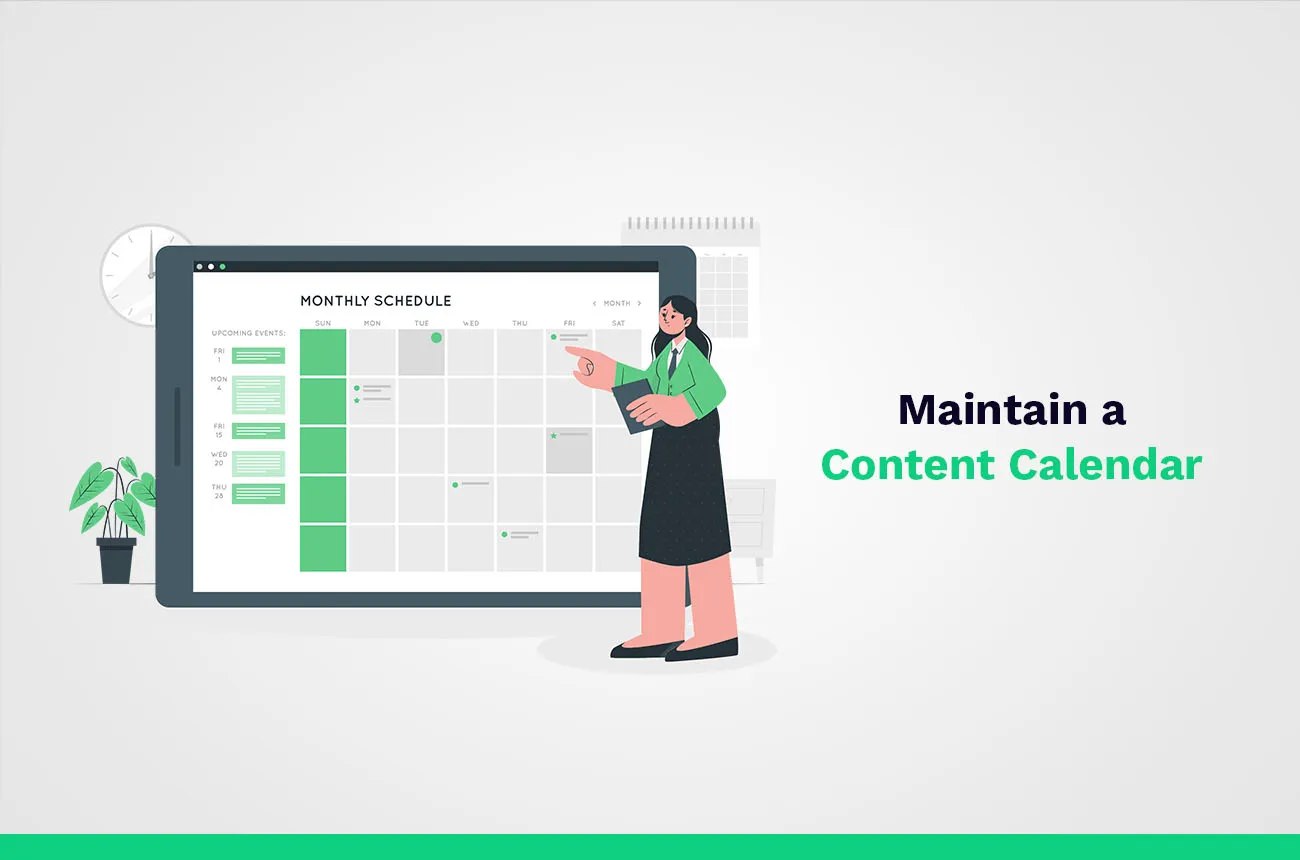maintain a content calendar