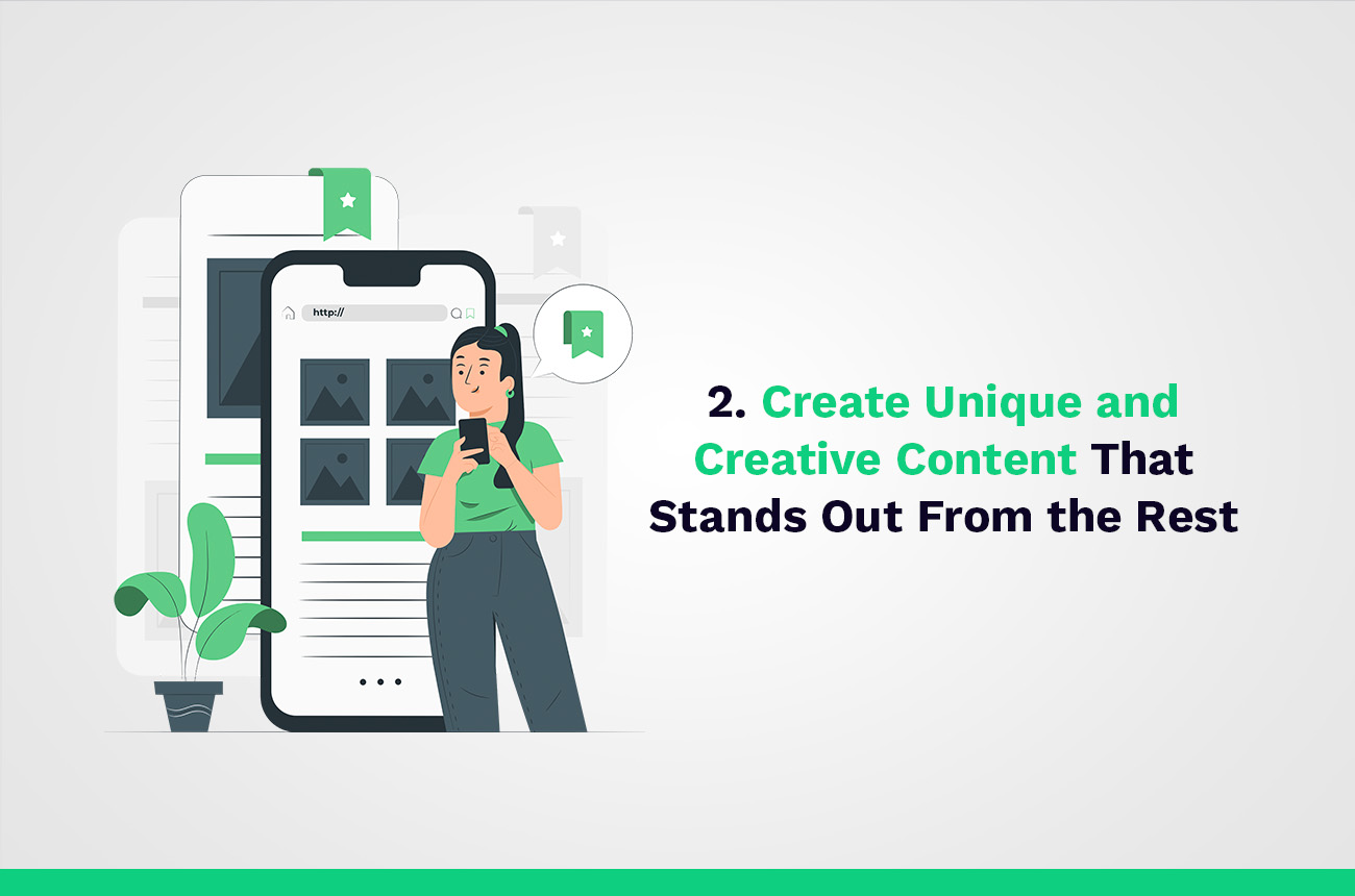 crear contenidos únicos y creativos