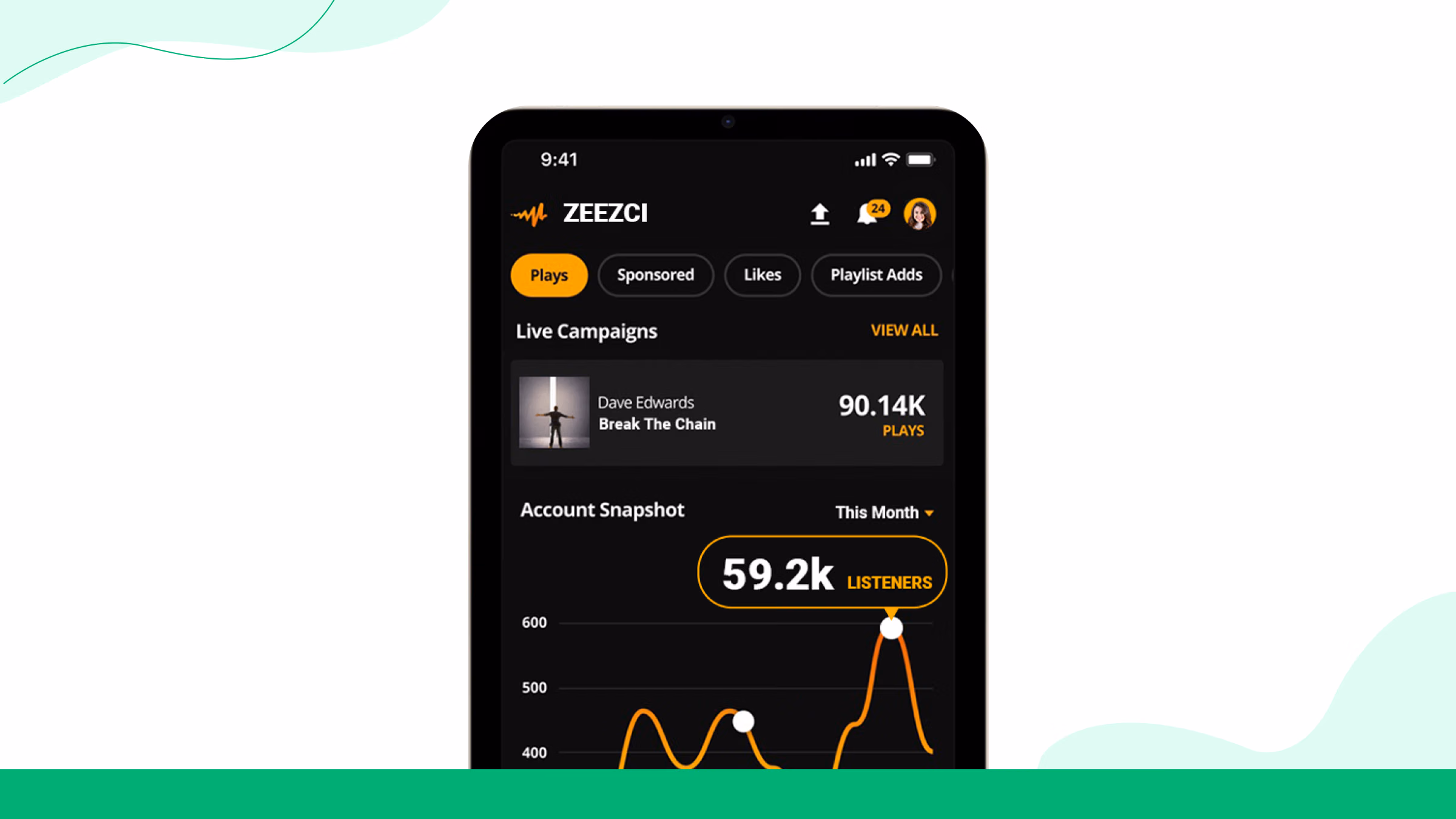 Paso 8: Analice su crecimiento con Audiomack Insights