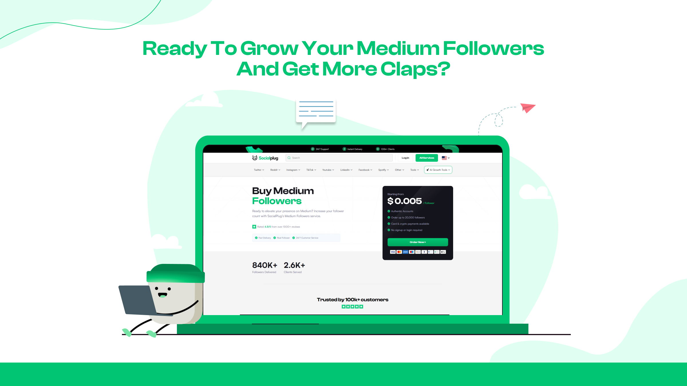 Bist du bereit, deine Medium-Follower zu vergrößern und mehr Claps zu bekommen?