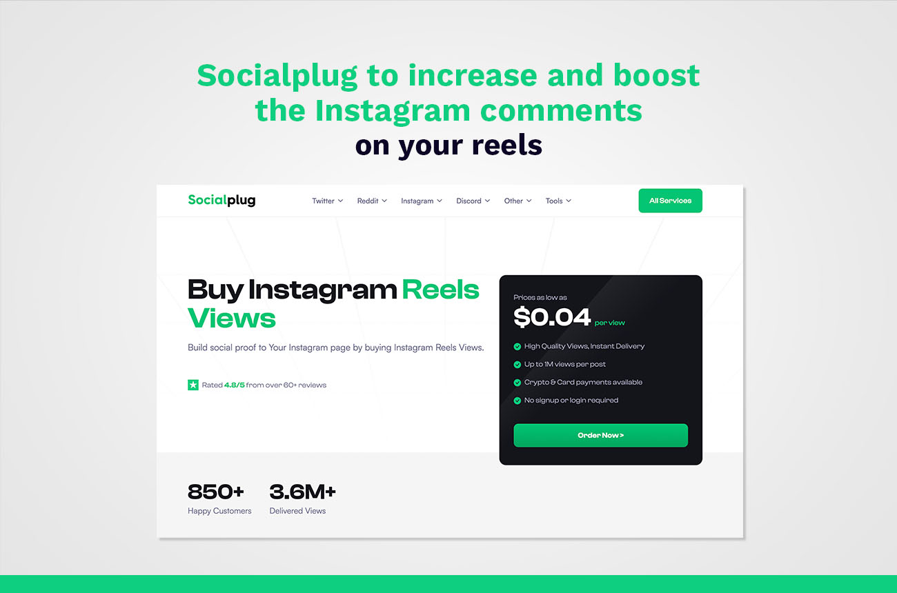 SocialPlug to Increase and Boost the Instagram Comments on Your Reels