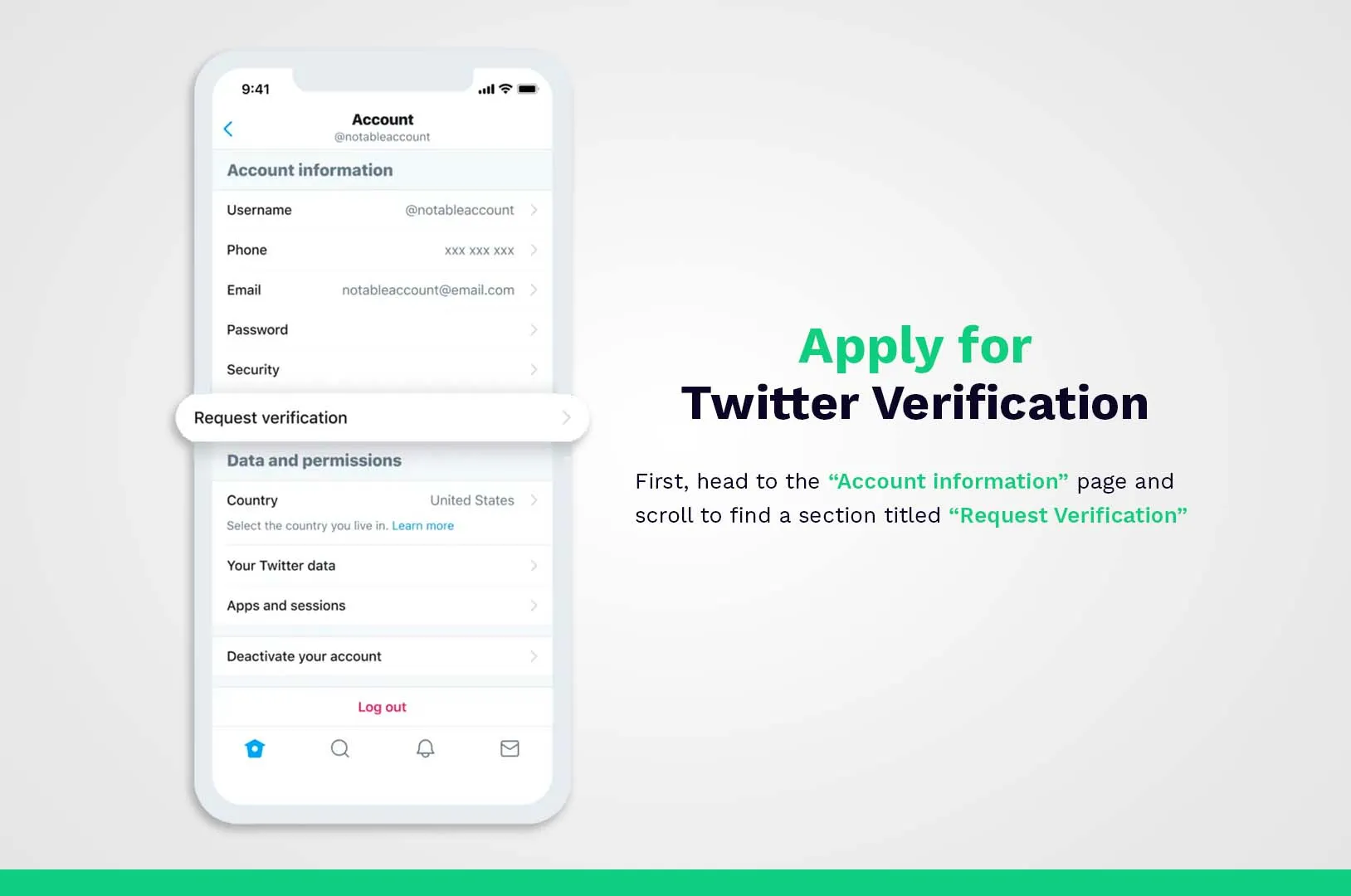 Apply for Twitter Verification