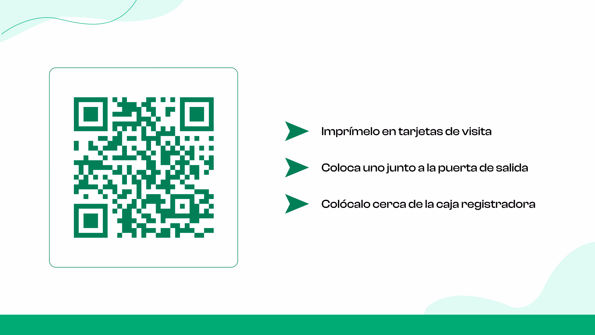 Incluya códigos QR en tiendas físicas