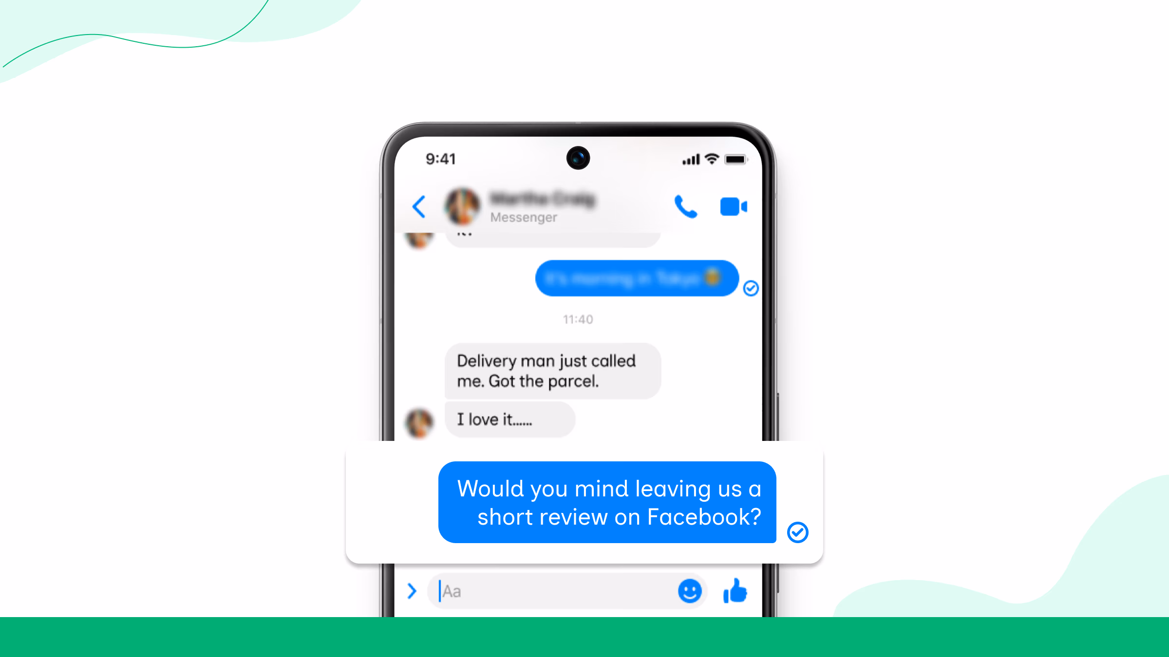 Pregunte después de interacciones positivas