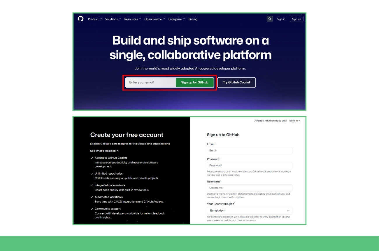 So erstellst du ein GitHub-Konto