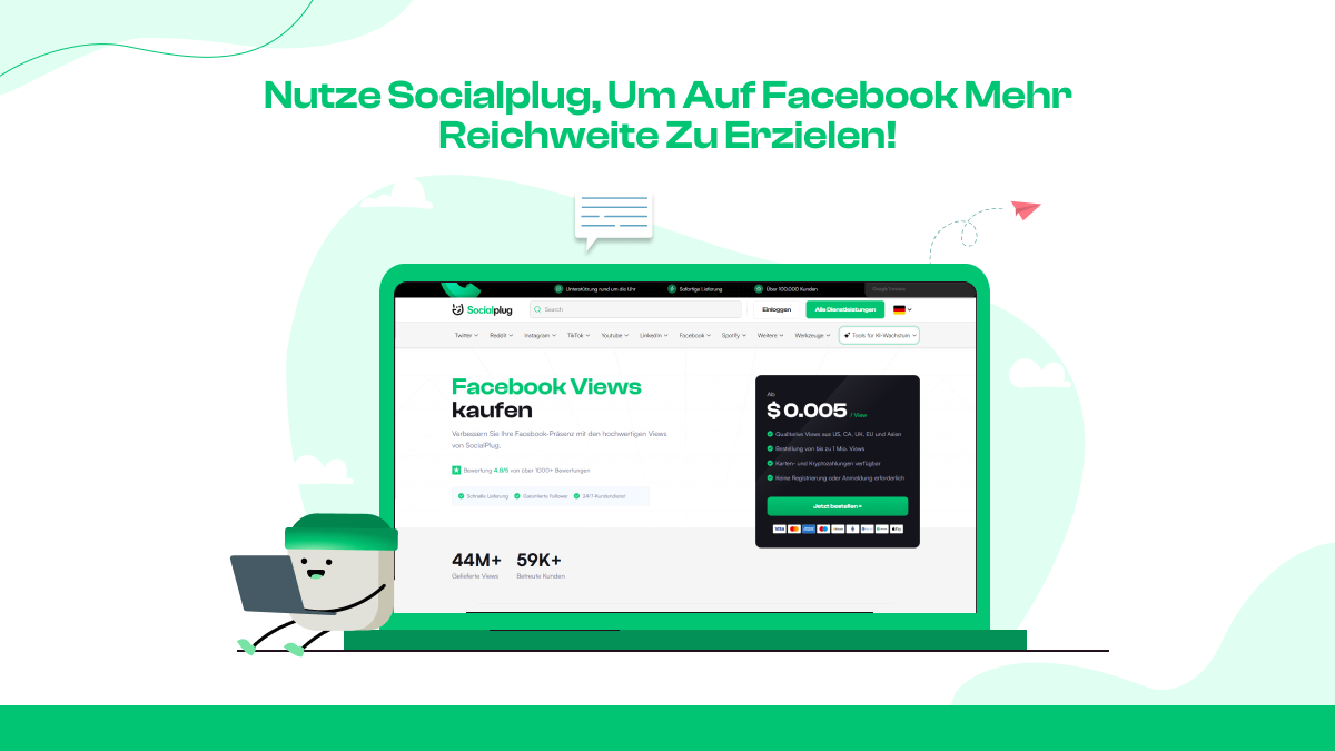 Nutze Socialplug, um auf Facebook mehr Reichweite zu erzielen!