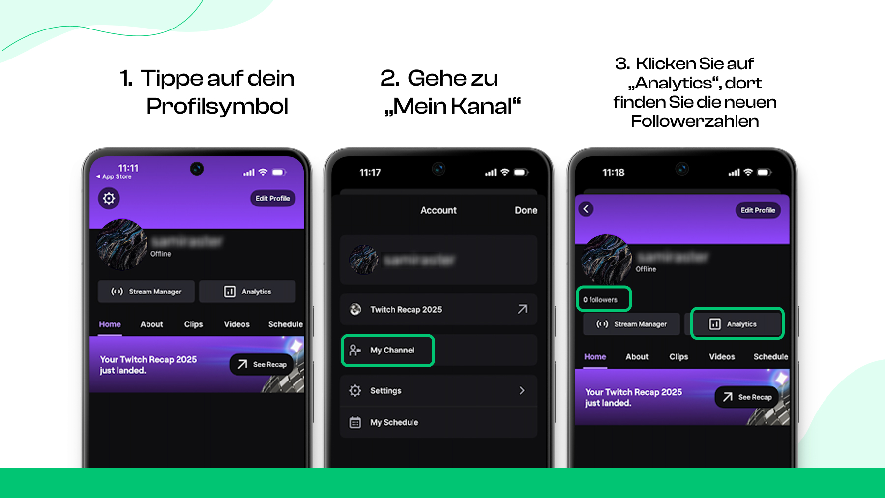 Wie kann ich meine Follower in der Twitch-App überprüfen?