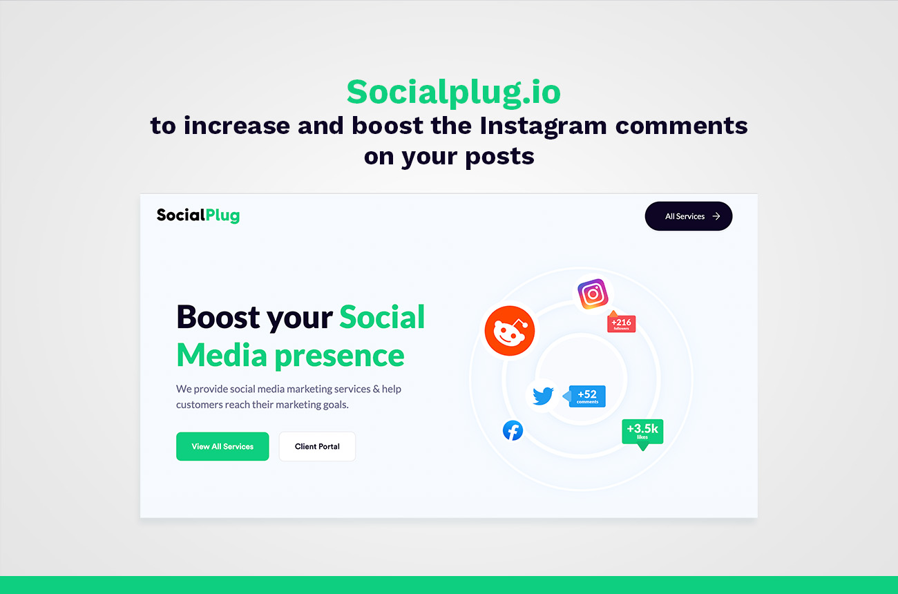 SocialPlug zur Erhöhung und Steigerung der Instagram-Kommentare zu Ihren Posts