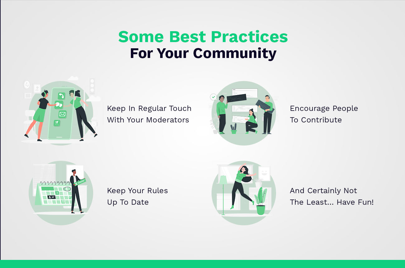 Algumas práticas recomendadas para sua comunidade