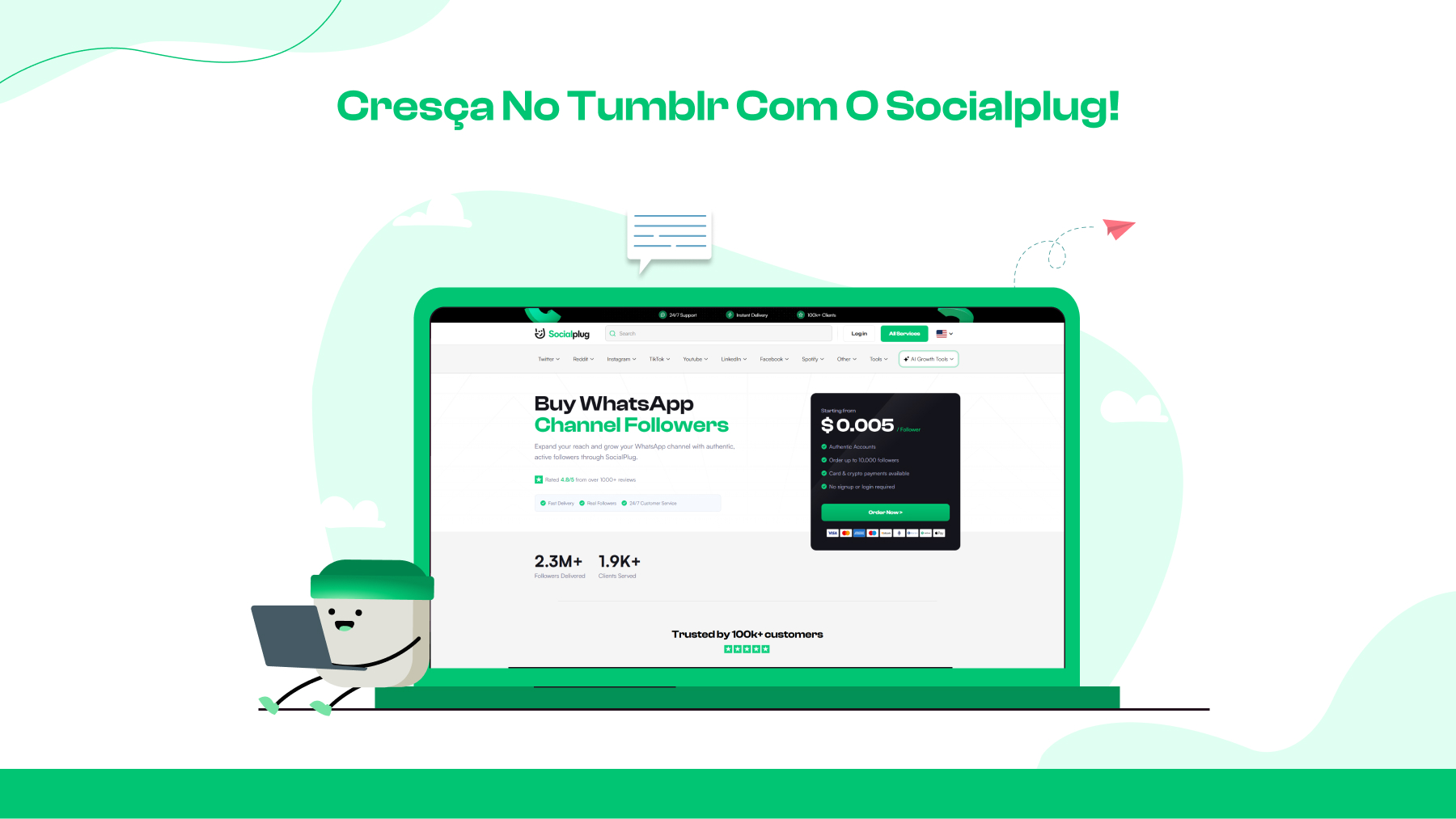  Cresça no Tumblr com o Socialplug!
