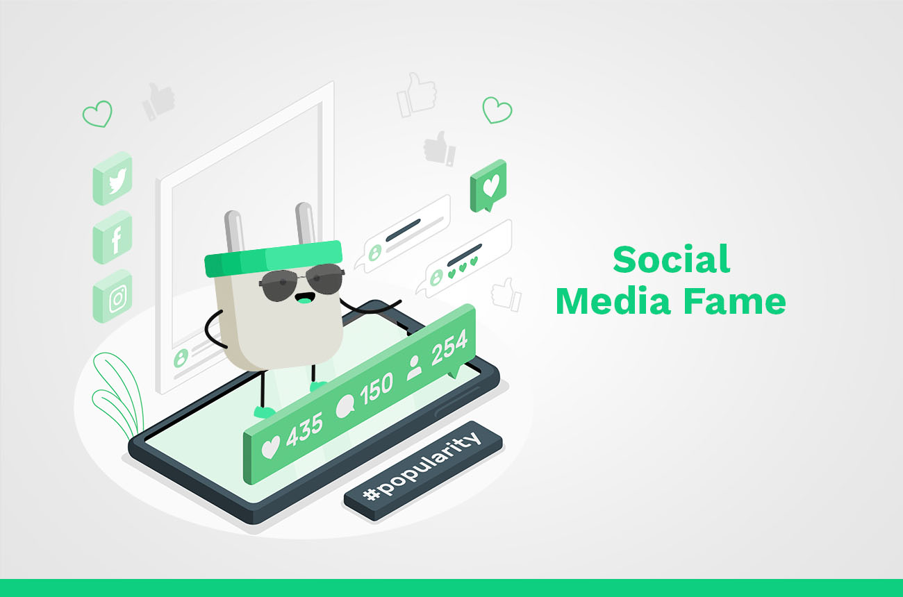 fama en las redes sociales