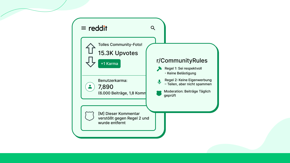 Was sind Upvotes, Karma und Moderationsregeln?