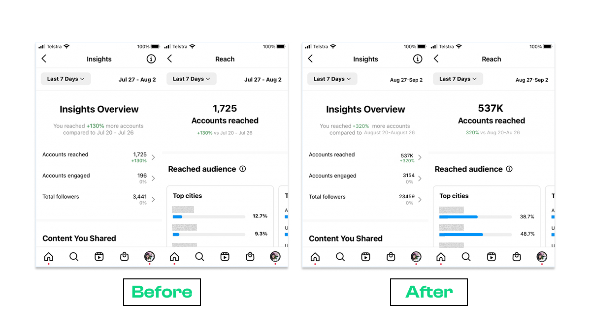 Fallstudie 5: Maximierung der Reichweite neuer SaaS mit Instagram Impressions