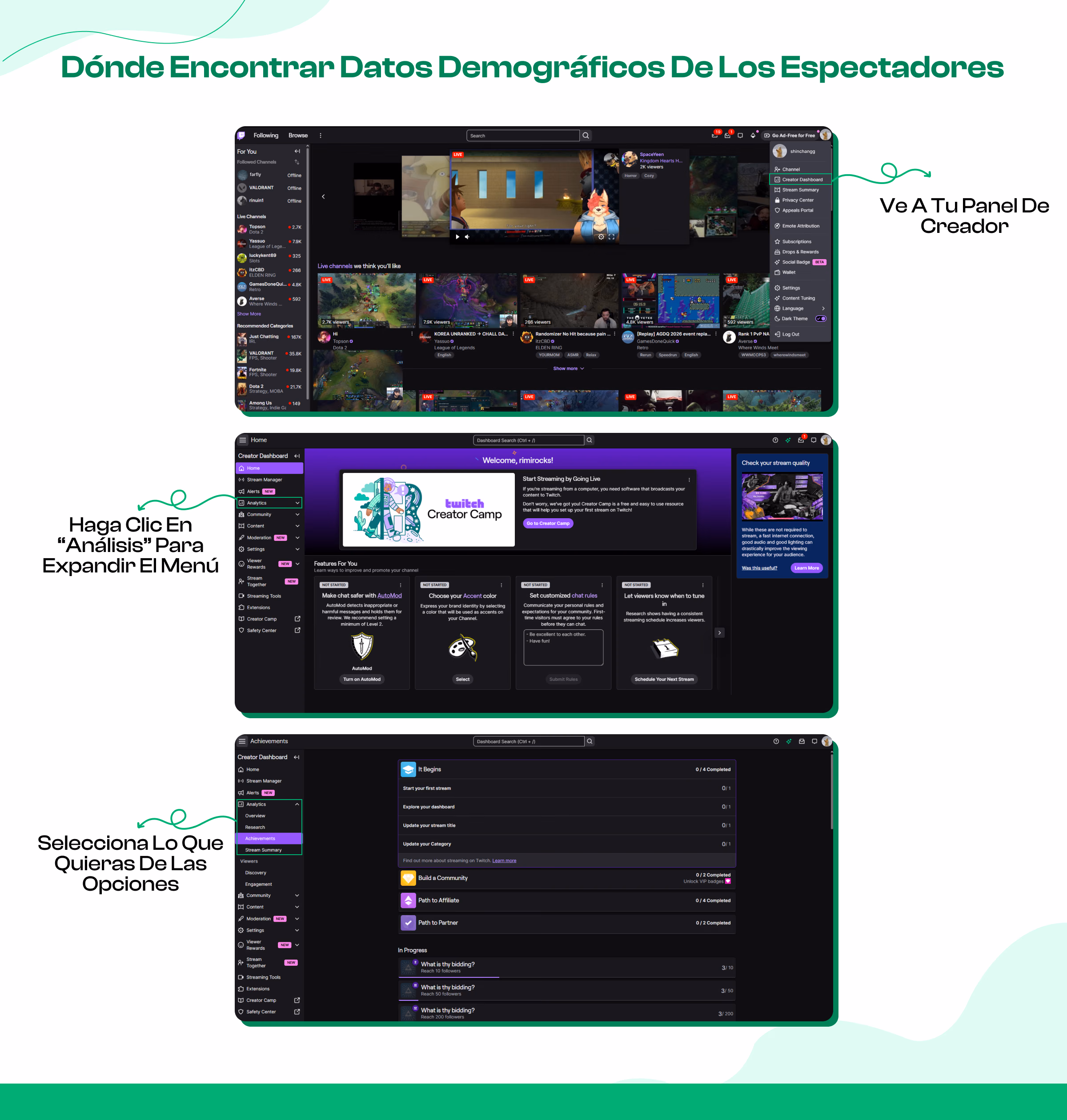 Acceso a los datos demográficos del espectador