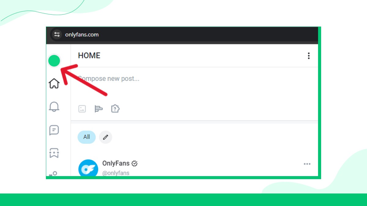 Vá para o perfil