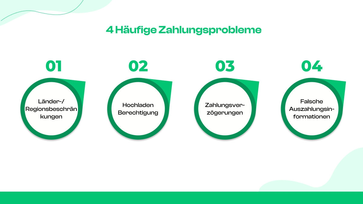 4 häufige Zahlungsprobleme