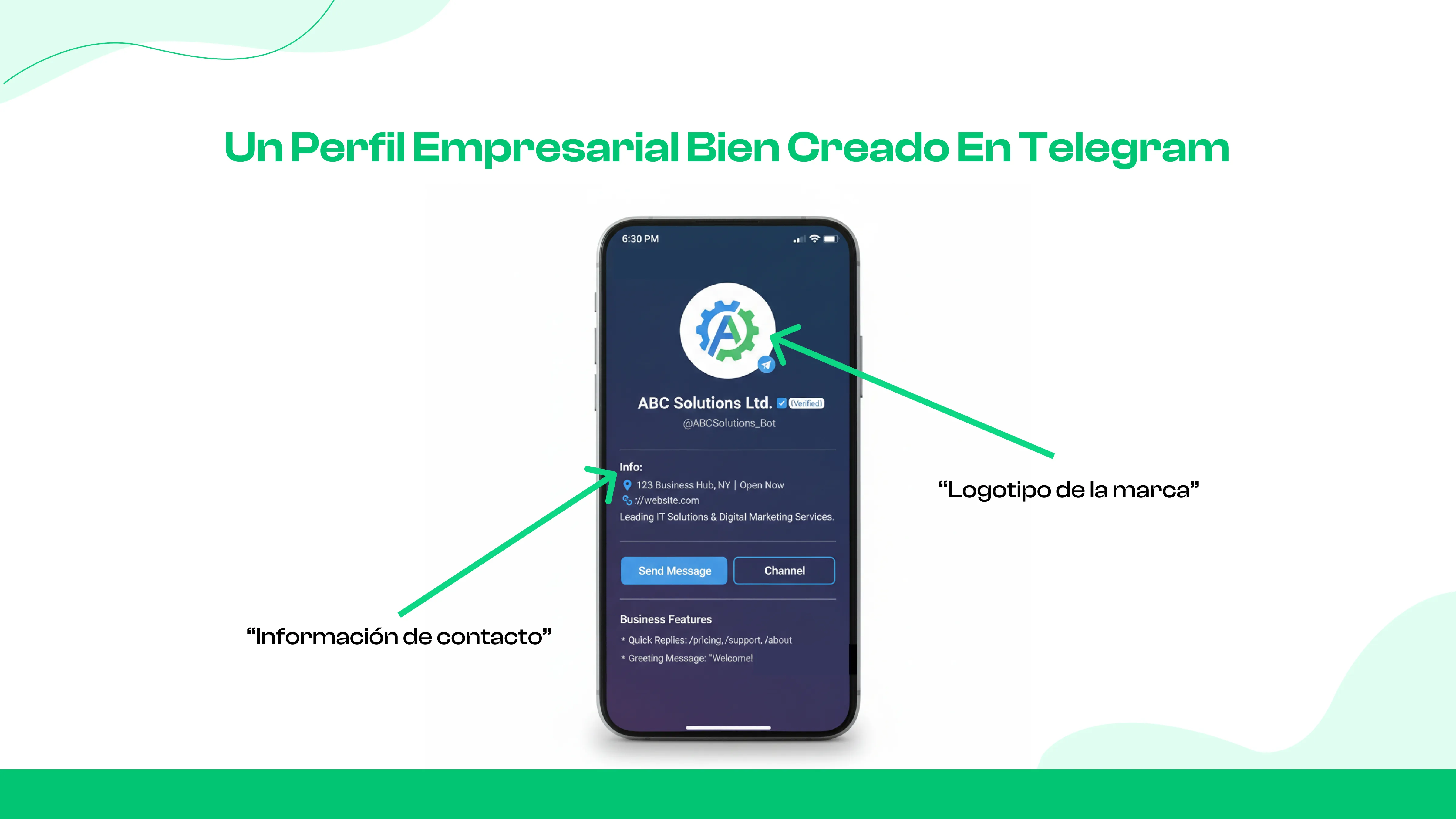 Paso 4: Configura tu presencia empresarial