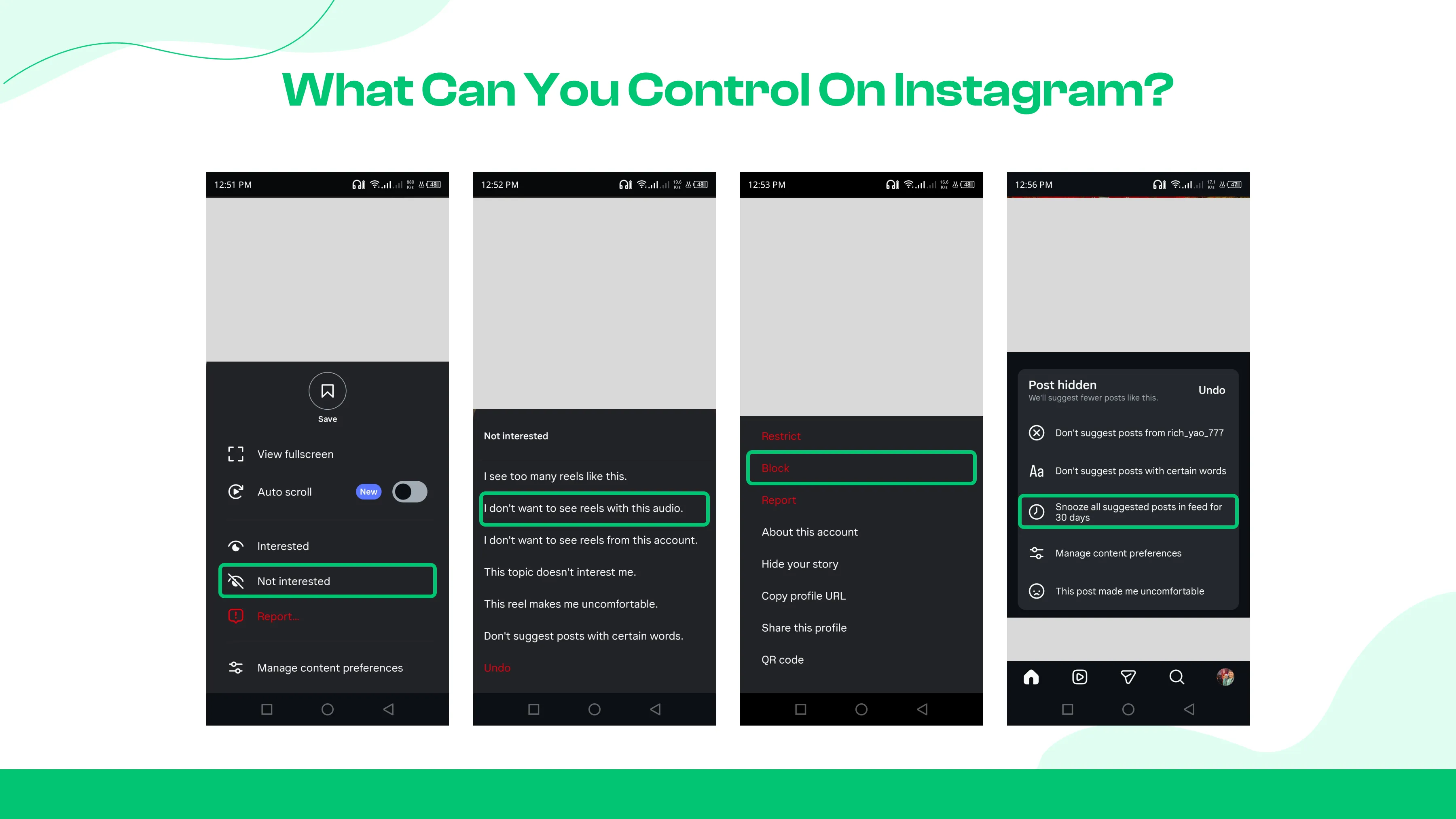 What Instagram Does Allow You to Control? 