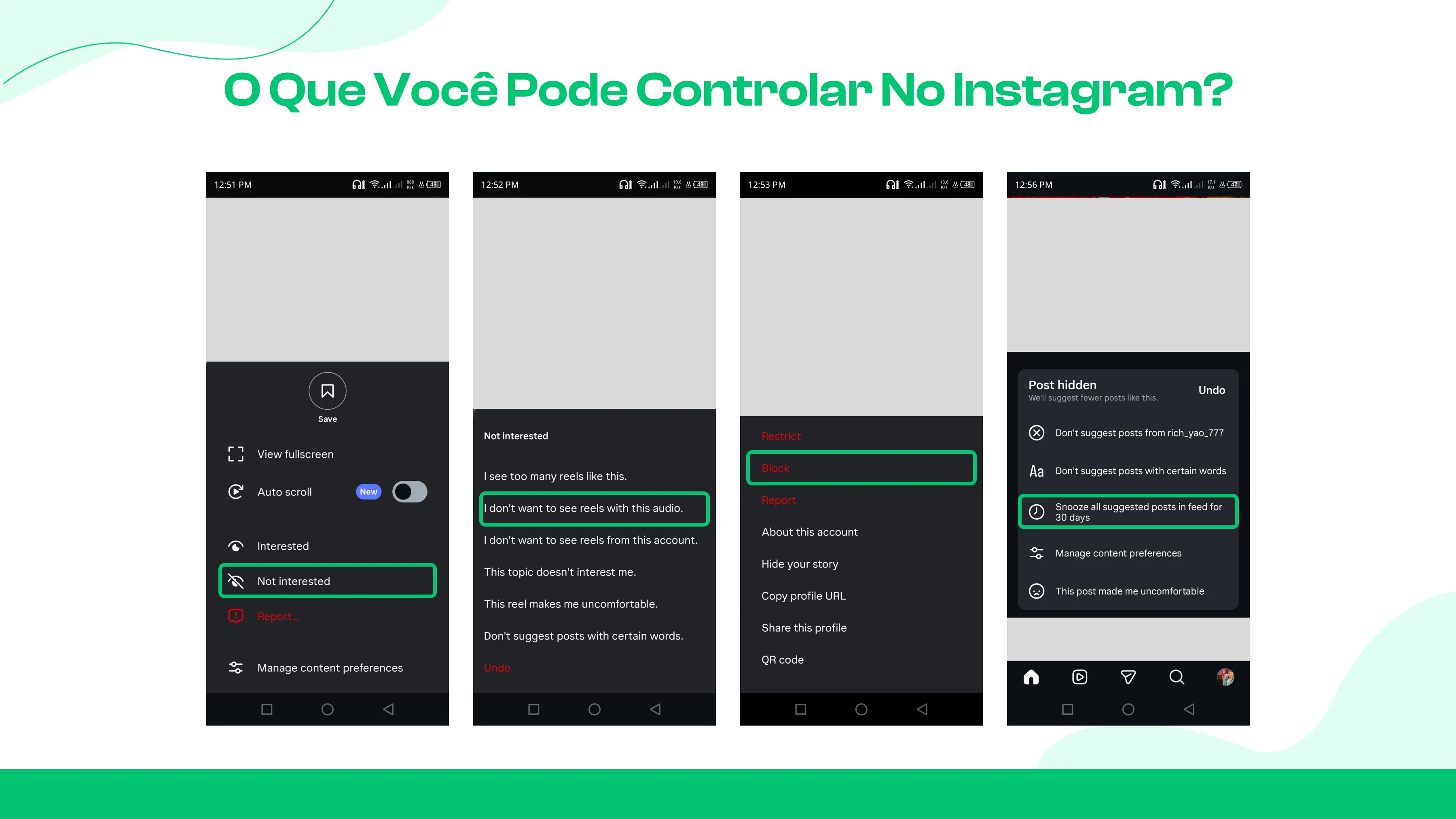 O Que o Instagram Permite Que Você Controle? 