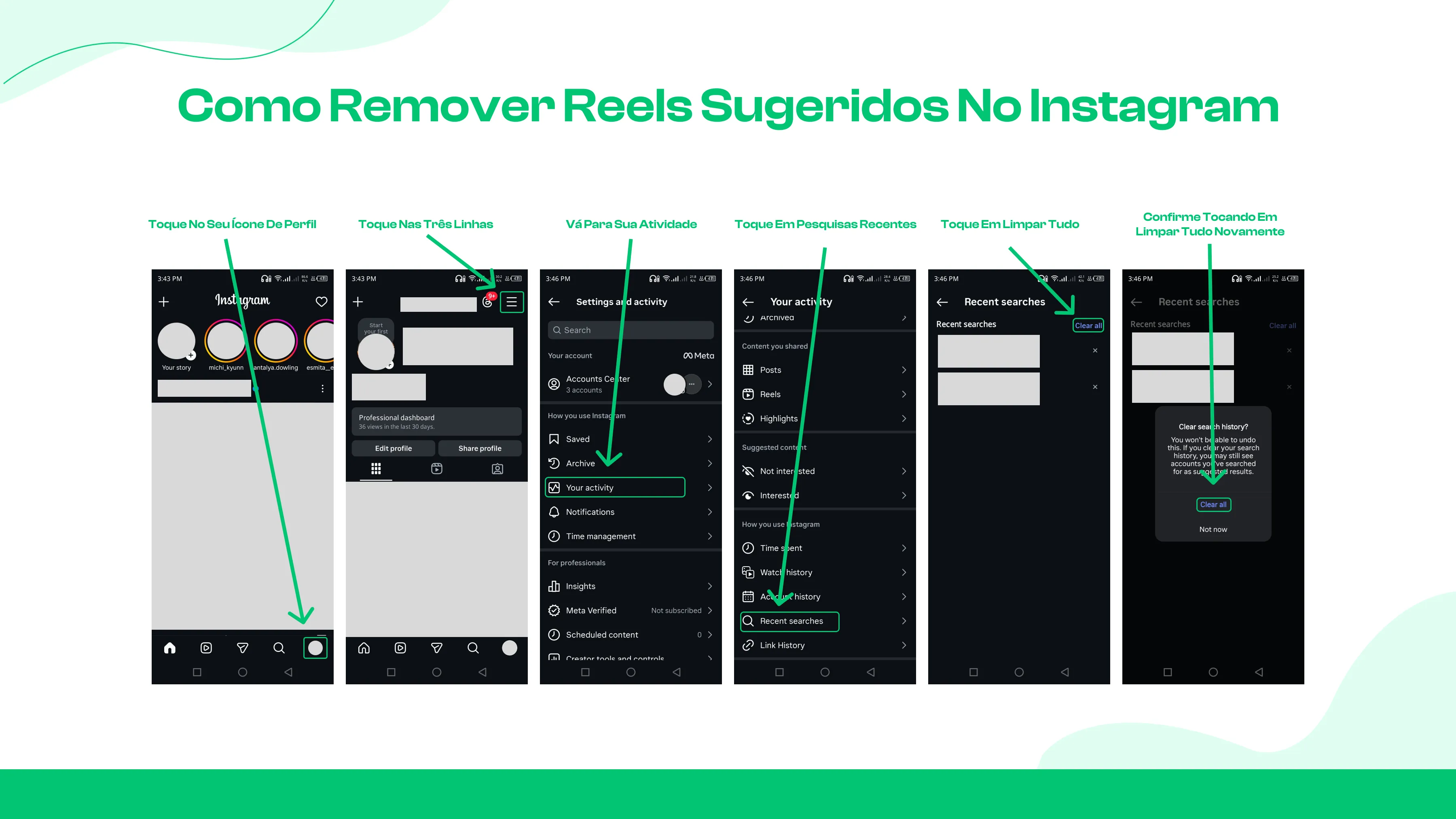 Método 4 - Limpar Histórico de Pesquisa do Instagram