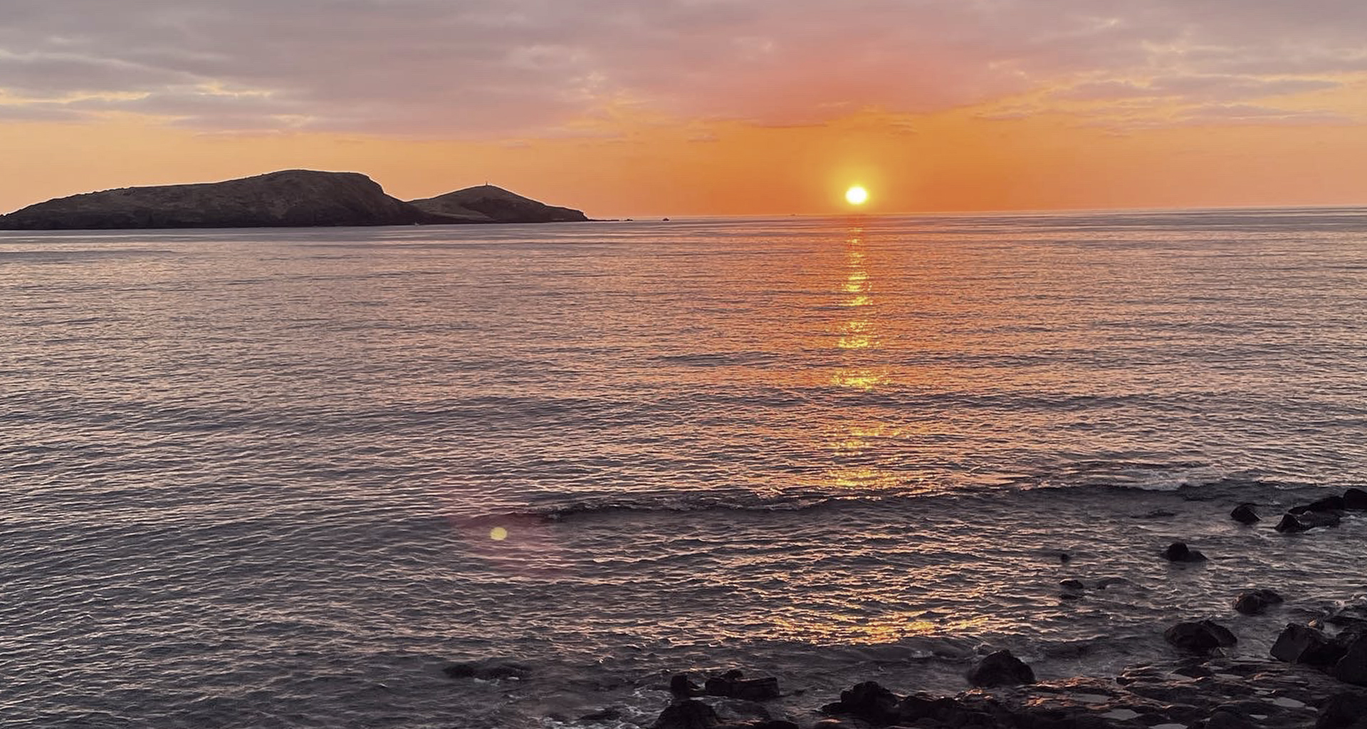 해질녘 시설 앞에서 본 제주 '차귀도' 모습.
The scene of 'CHAGUIDO' in JEJU seen in front of the facility at sunset.