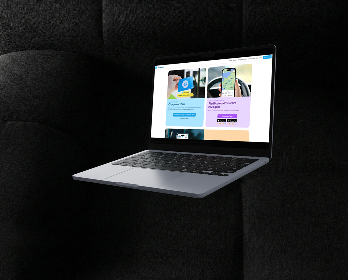 Chargemap website, European EV charging leader