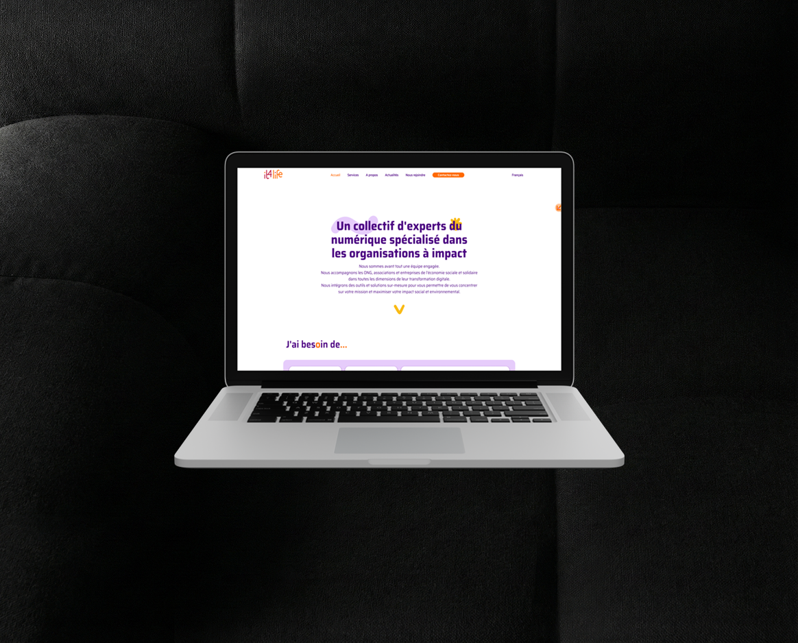 It4life website, tech-for-good social enterprise