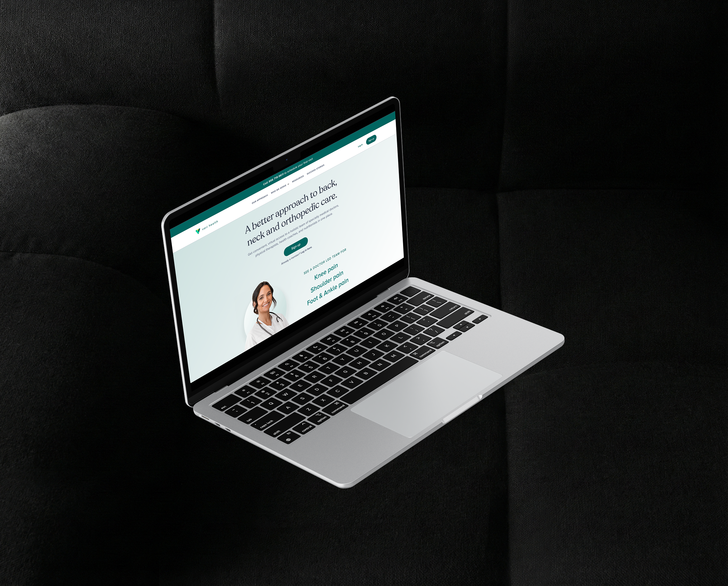 Vori Health website design showcase