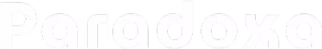 White text 'Paradoxa' on a black background.