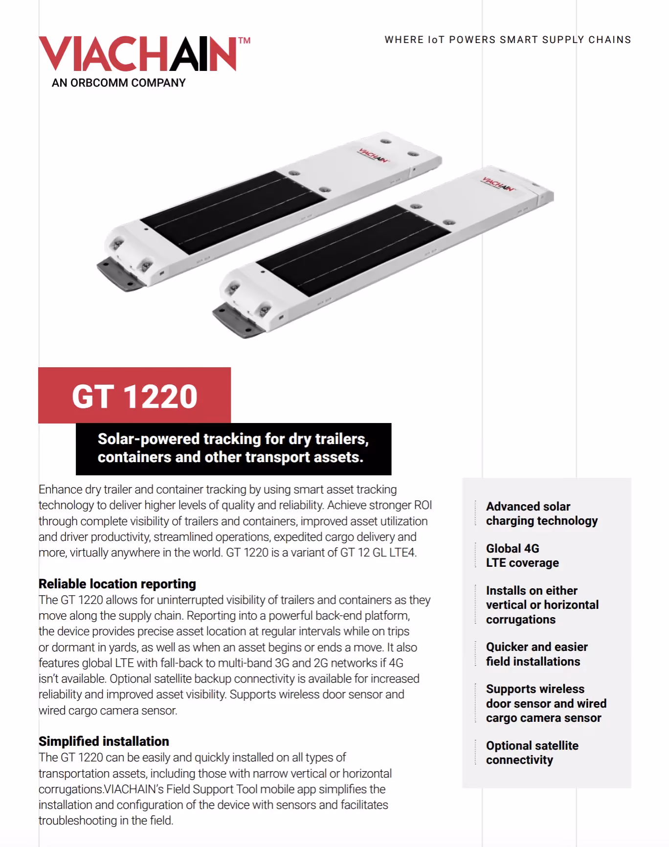 Dispositivo GT 1200: Rastreo Inteligente