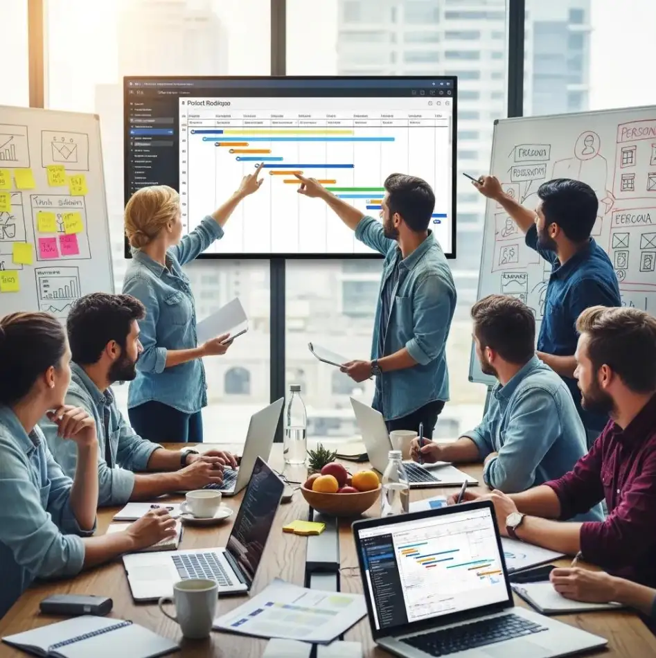 image of a collaborative workspace (for a b2b saas)