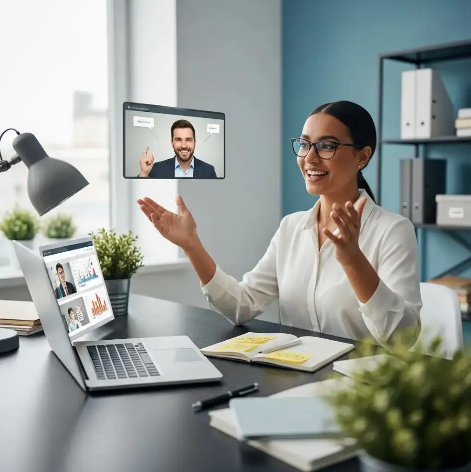 image of a collaborative workspace (for a b2b saas)
