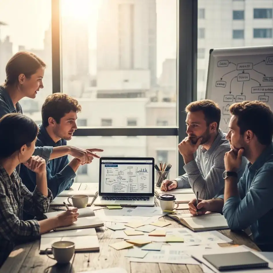 image of a collaborative workspace (for a b2b saas)