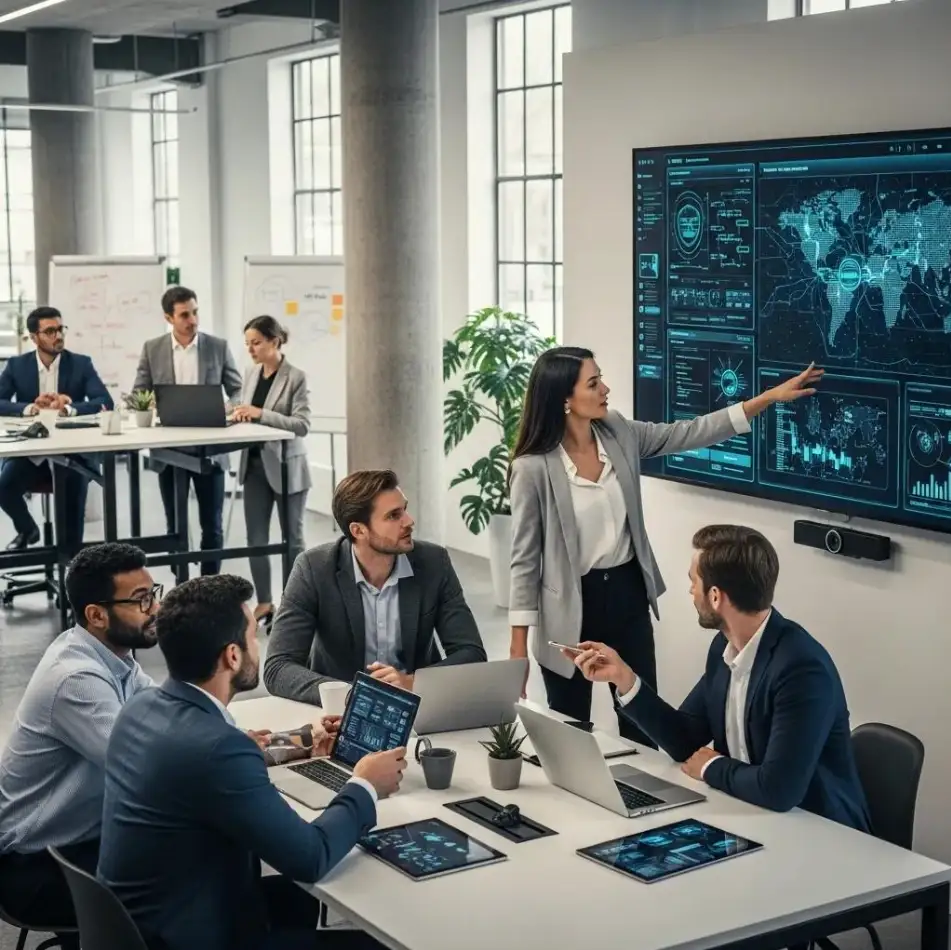 image of a collaborative workspace (for a b2b saas)