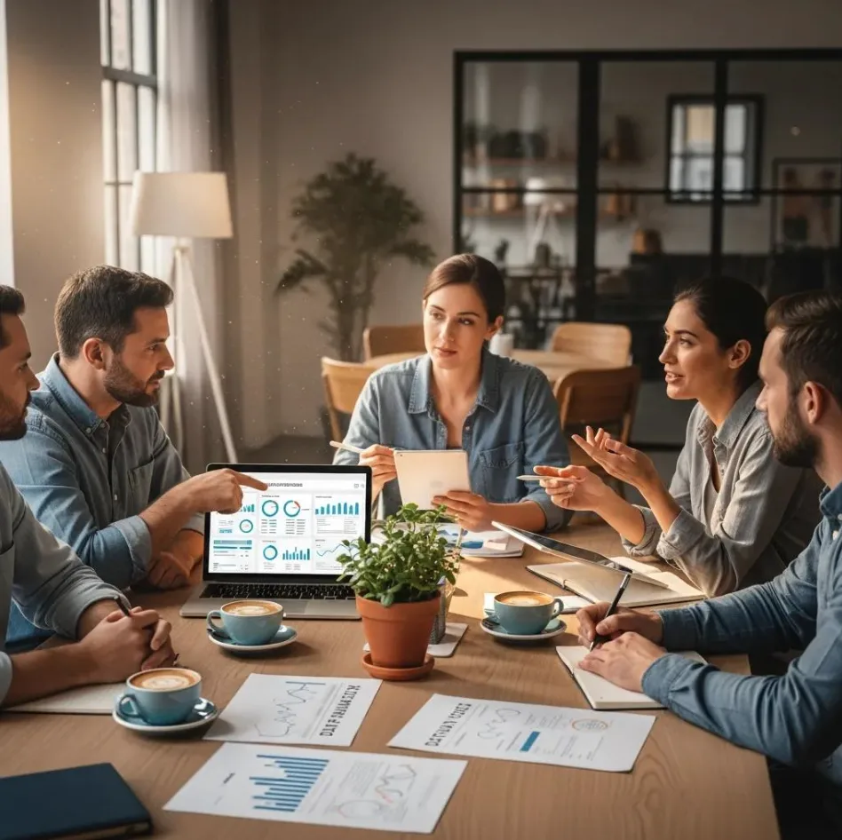 image of a collaborative workspace (for a b2b saas)