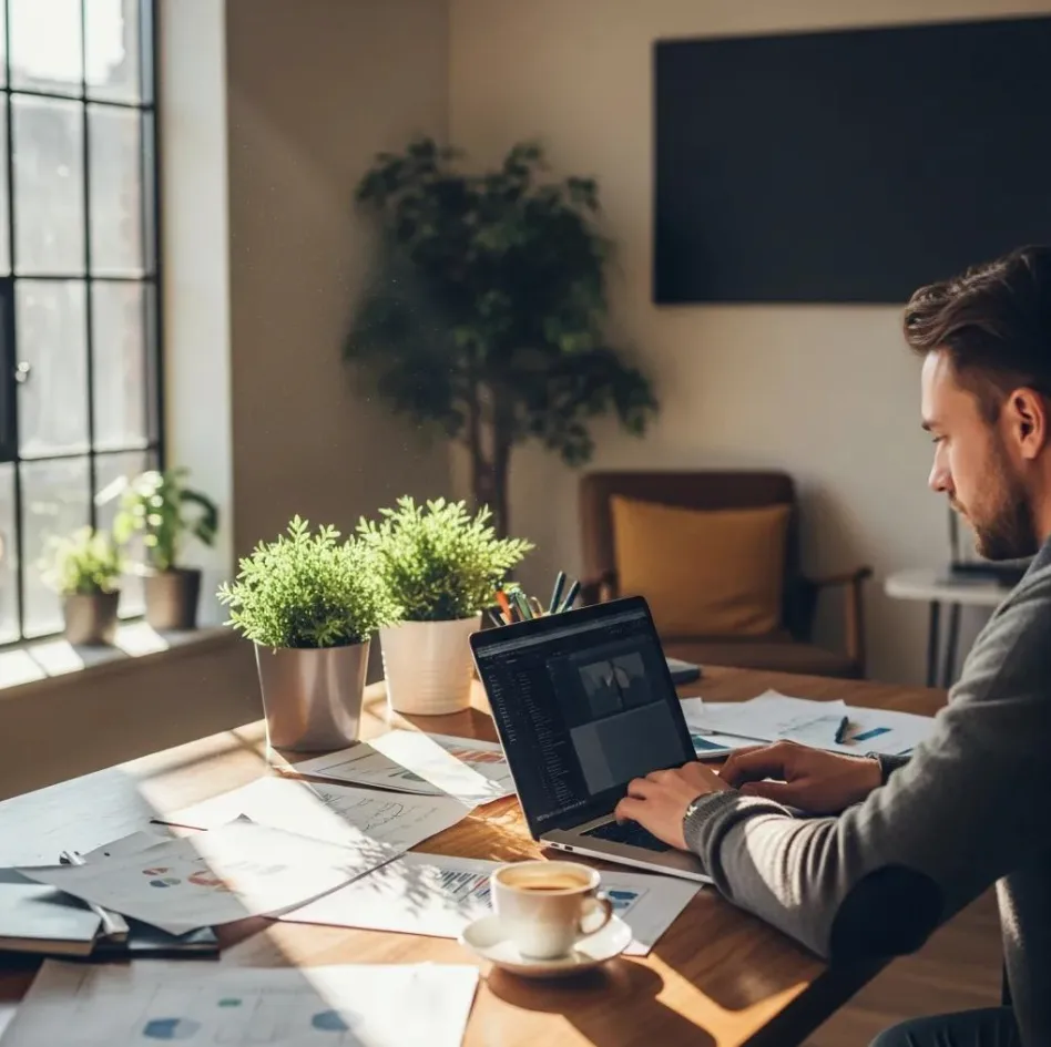 image of a collaborative workspace (for a b2b saas)