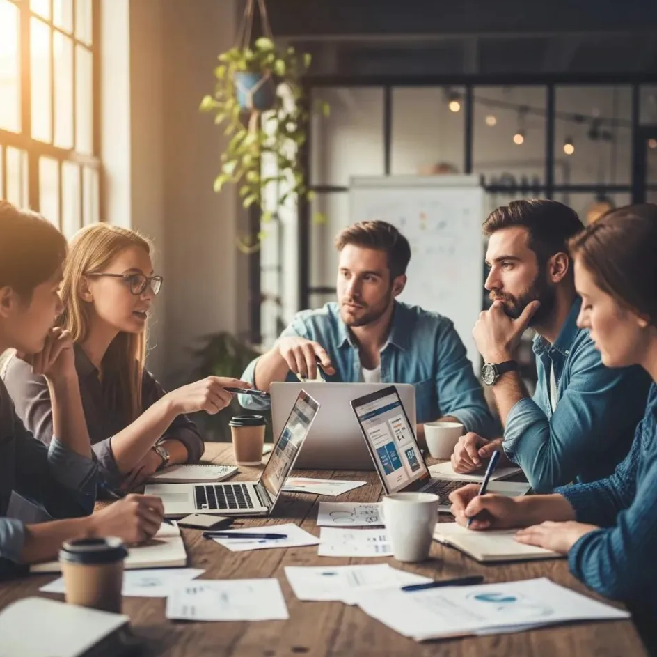 image of a collaborative workspace (for a b2b saas)