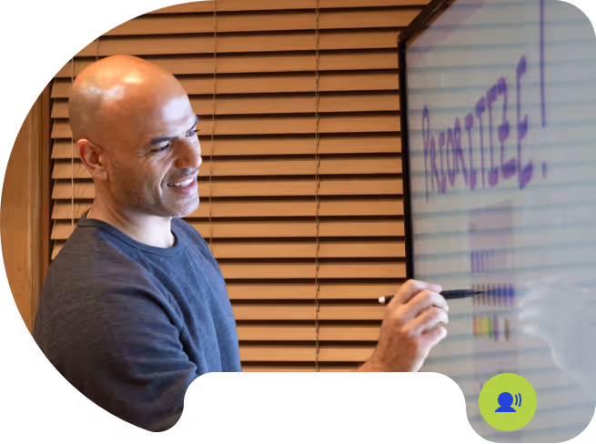 Dr. Apollo Emeka making a presentation