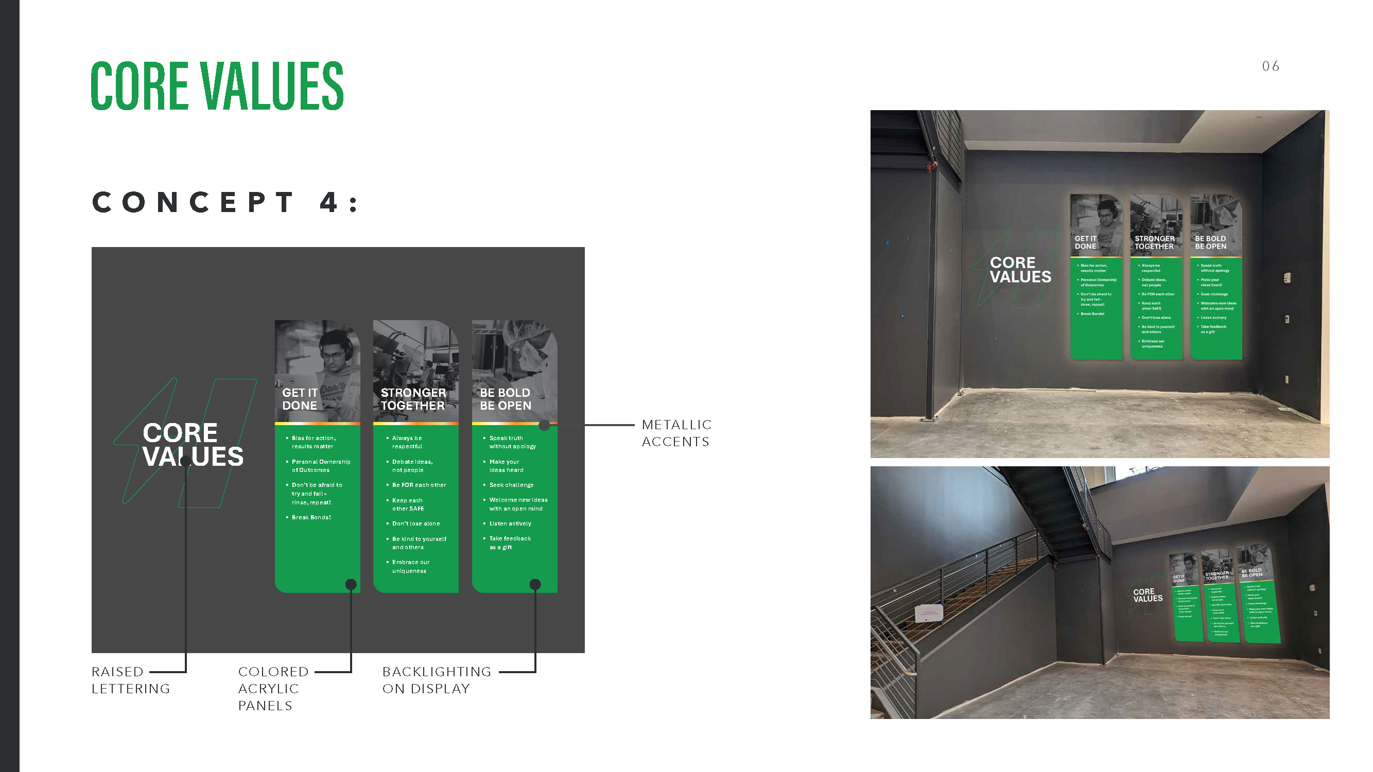 Core values concept variation 6