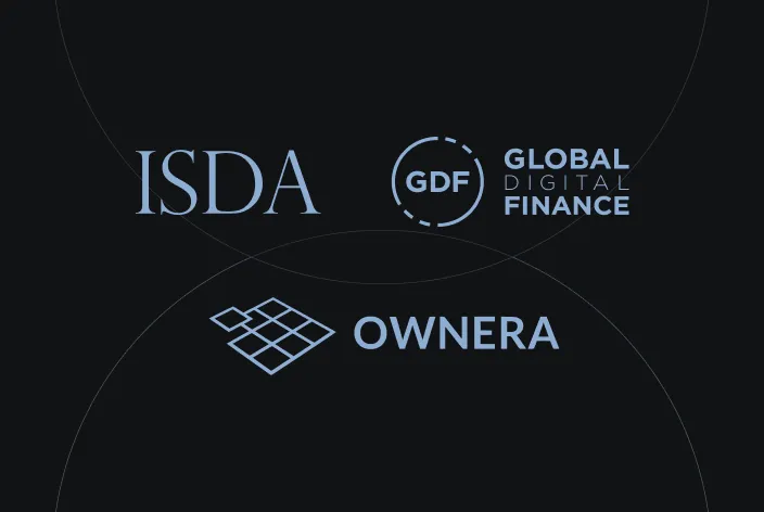 ISDA, Ownera and Global Digital Finance logos