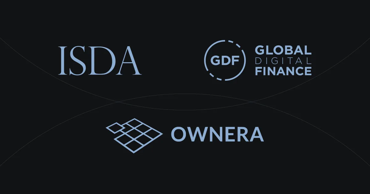 ISDA, Ownera and Global Digital Finance logos