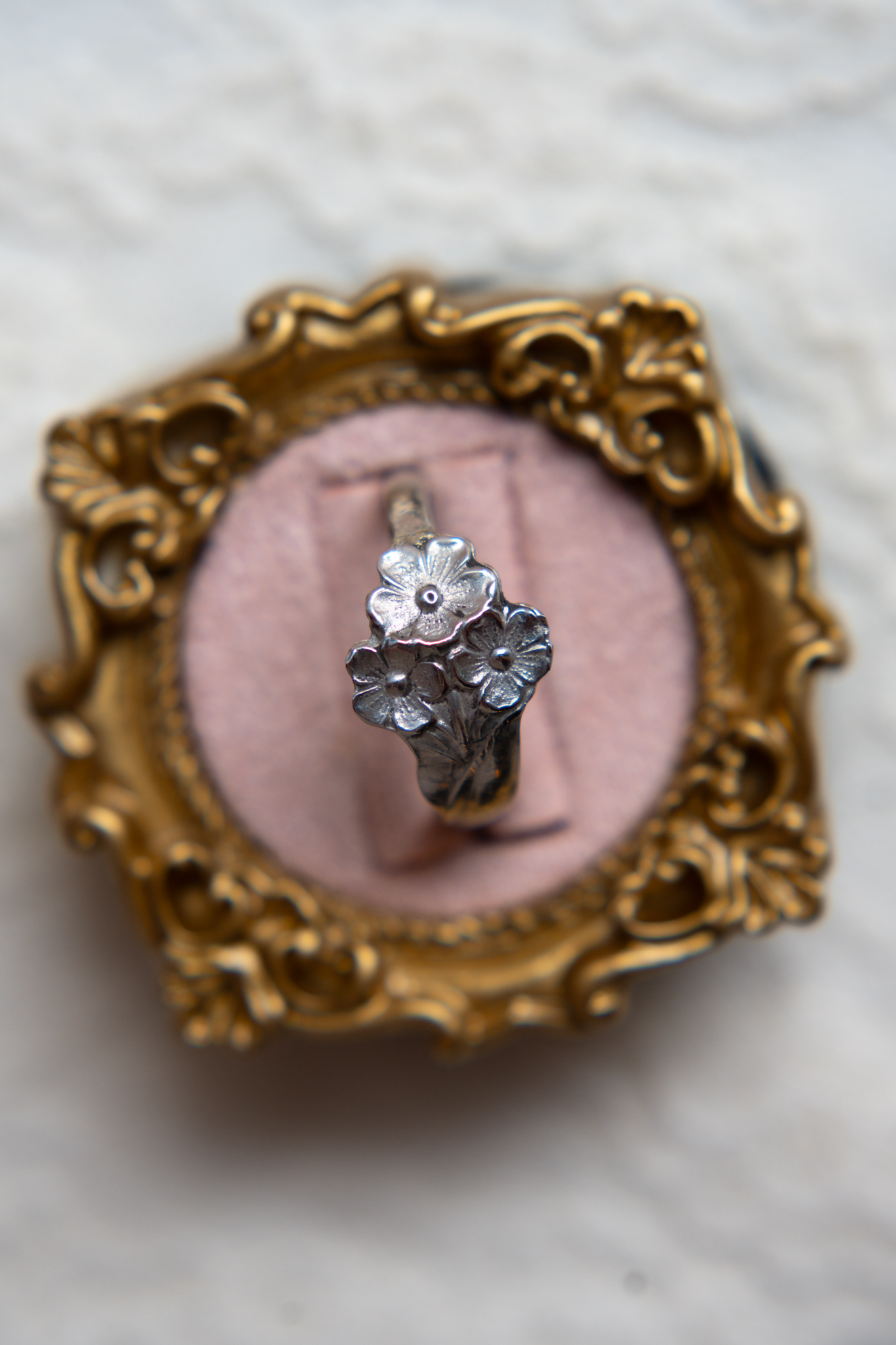 Forget-Me-Not Floral Spoon Ring