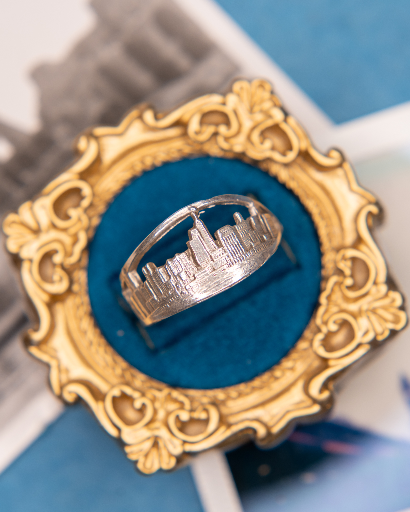 Small NYC Skyline Spoon Ring
