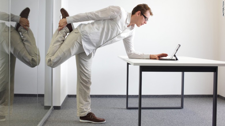 Stretching at your desk