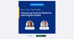Webinar promotional banner featuring speakers Catherine Brown and Adam Wallace discussing digital