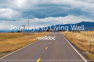 Open road under cloudy skies, with fields on either side, representing hope and wellness journeys.