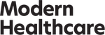 Modern Healthcare logo in bold black text on a transparent background.