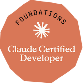 Claude Certified Developer — Foundations badge