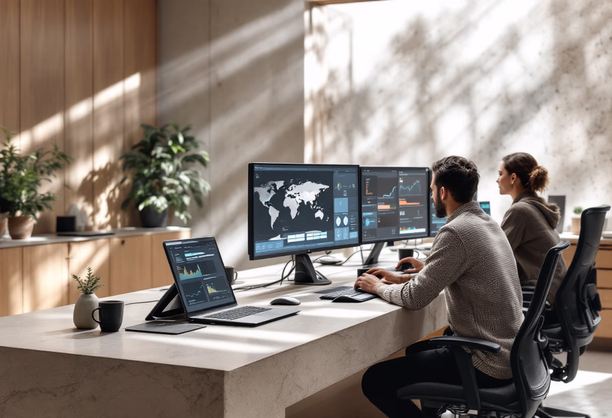 image of a traffic control center (for a mobility and transportation)