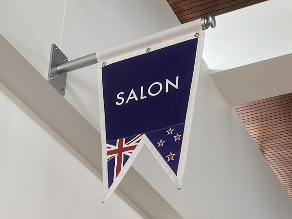 Custom created nautical flag and fixing